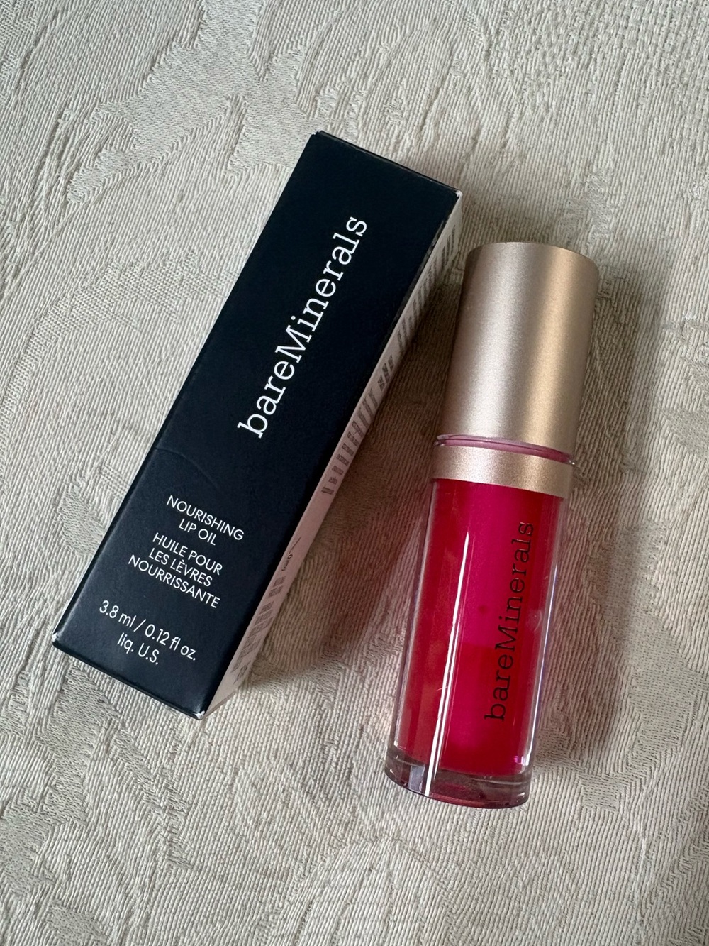Bareminerals Nourishing Lip Oil Lipgloss in Adore BNIB